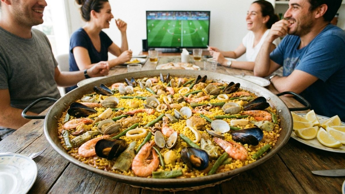Direto da terra da Copa, os espanhóis concordam: “Para deixar a paella mais saborosa, o segredo é não mexer o arroz depois de adicionar o caldo.”