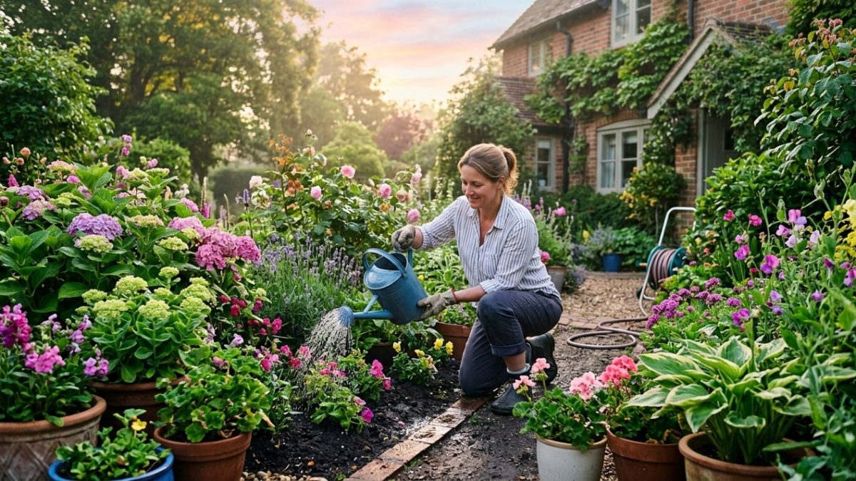 Qual é o melhor horário para regar as plantas durante uma onda de calor, segundo especialistas?