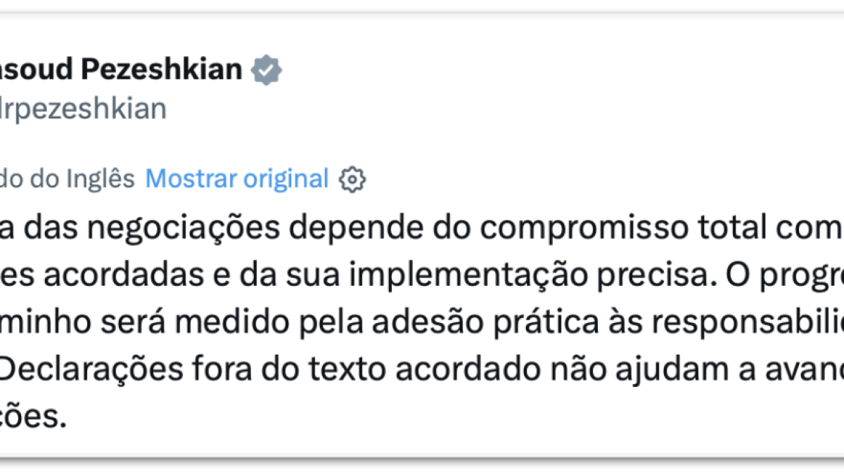 Irã encerra etapa técnica com EUA e cobra obrigações