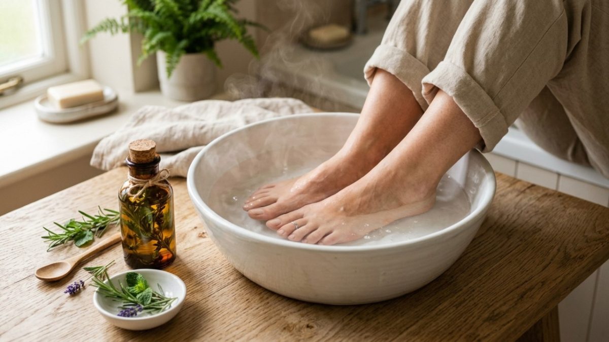 Lavar os pés com água morna e gotas de óleo vegetal: por que é recomendado e quando é melhor fazê-lo