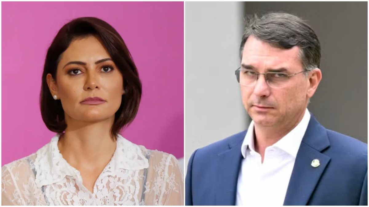 Após atrito com Flávio, Michelle nega 'briga' e diz que vão 'trabalhar juntos' nas eleições