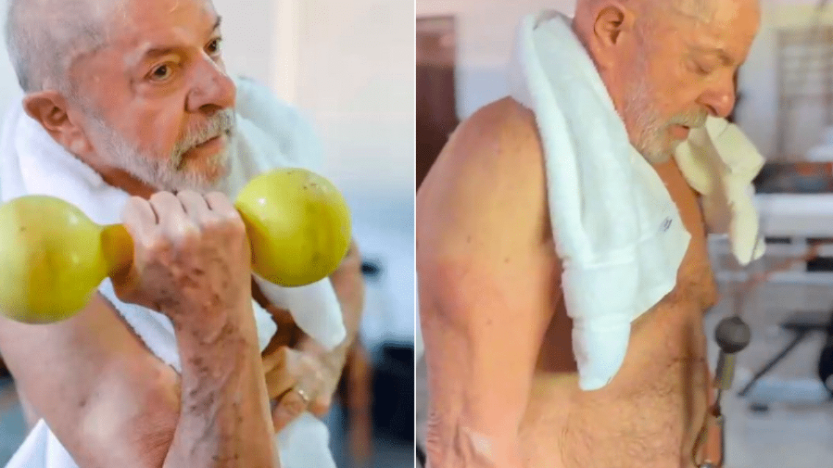 Lula, 80 anos, publica vídeo de treino na academia e chama atenção nas redes