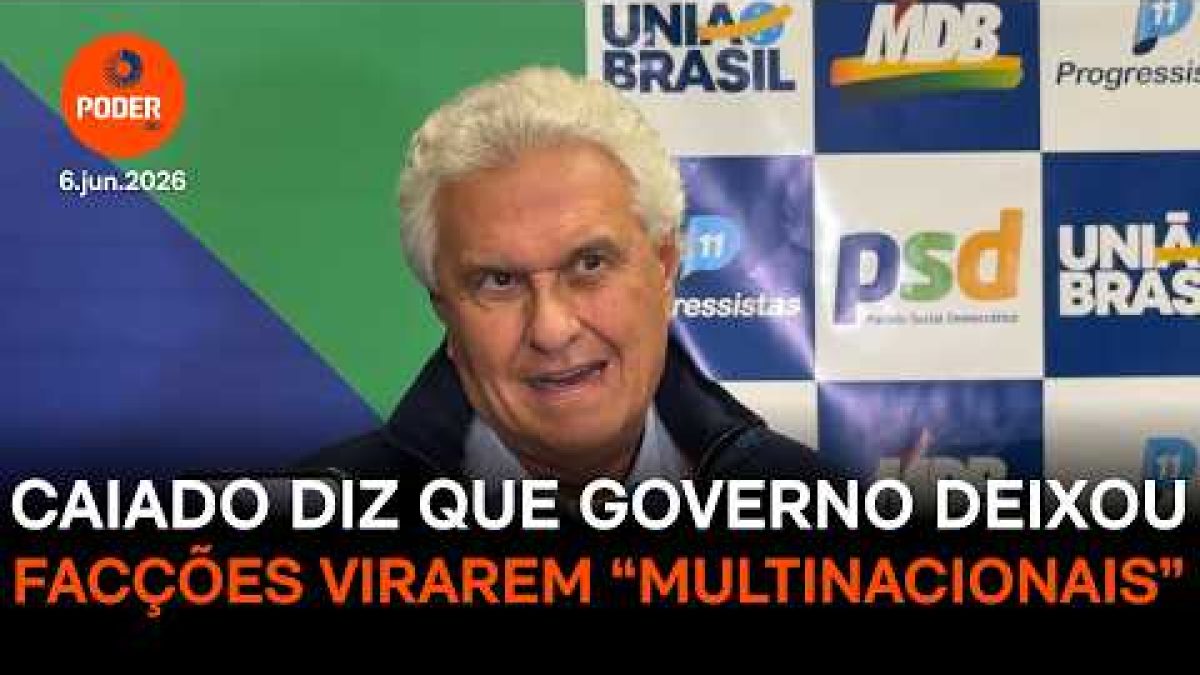 Caiado critica Lula por 'omissão' que teria levado facções a se tornarem 'multinacionais'
