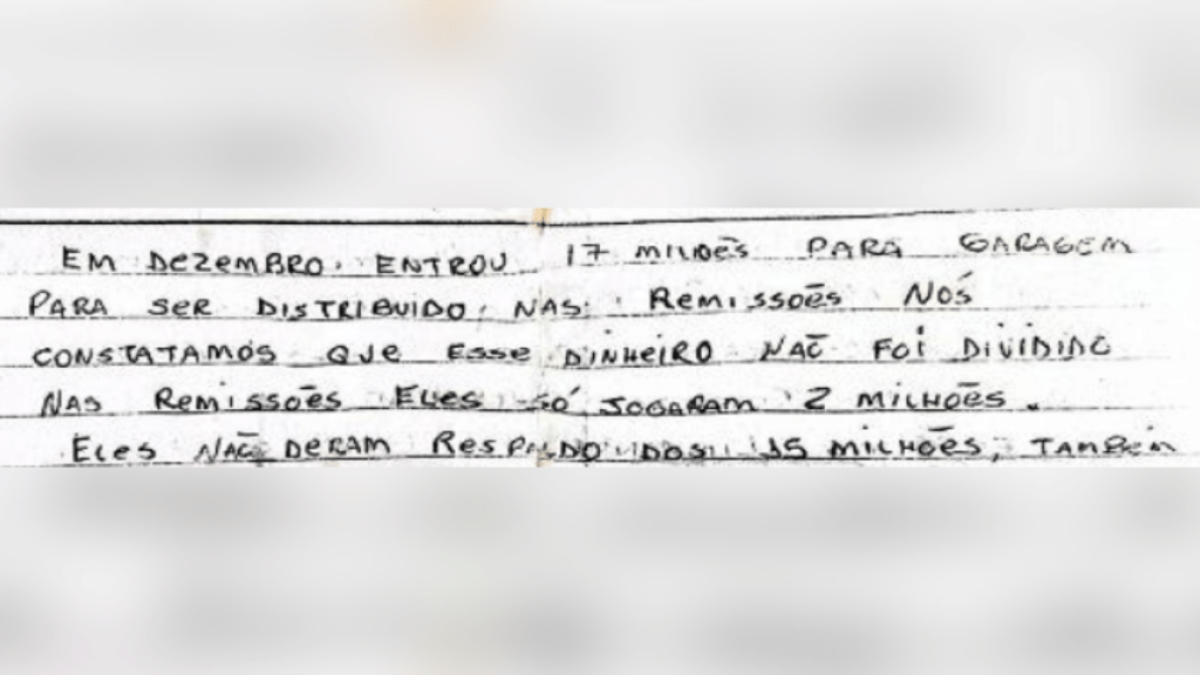 “Salve” de PCC citava vereador preso, segundo polícia; veja a carta