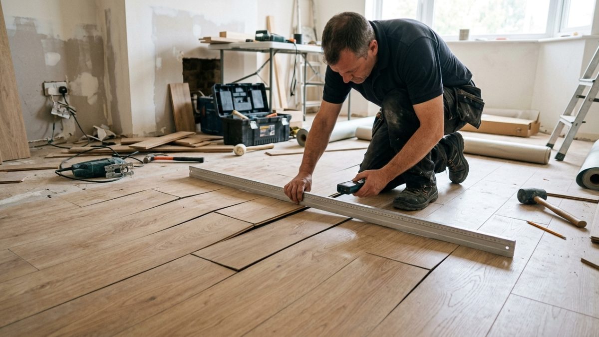 Erros na instalação de piso laminado: como evitar ondulações e juntas abertas