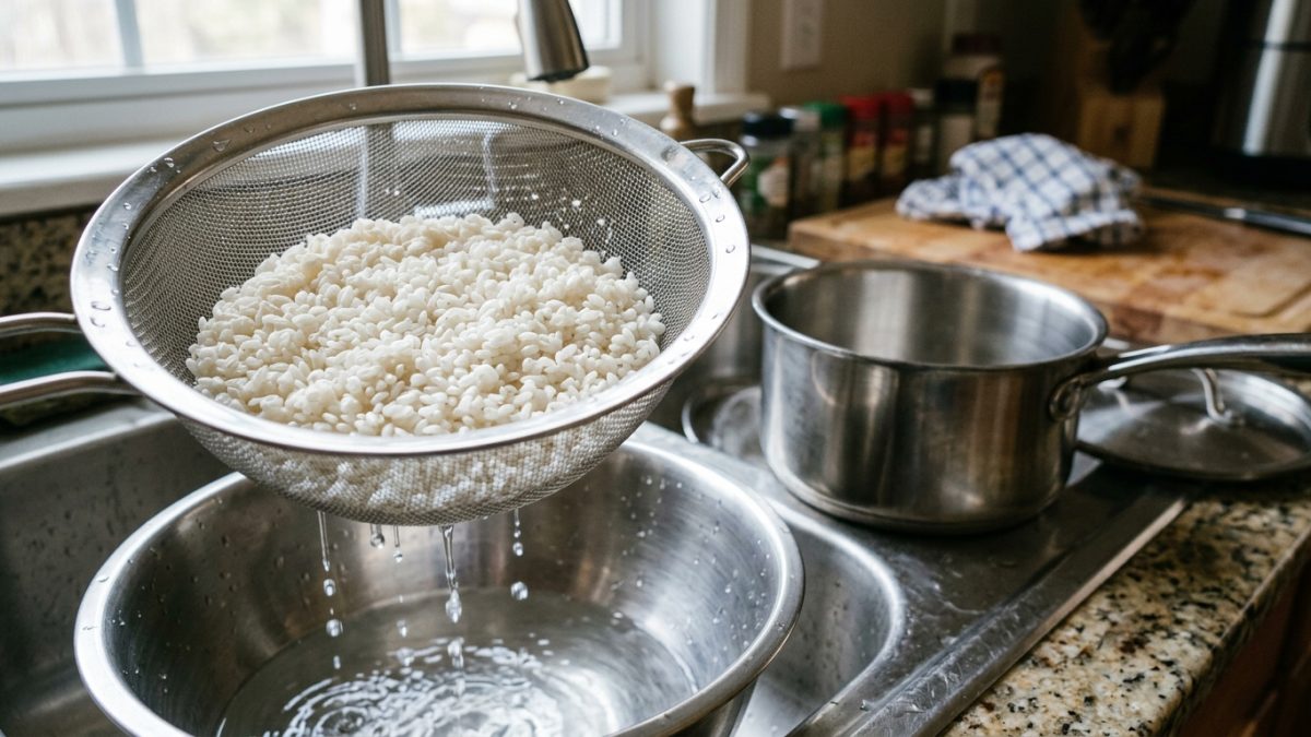 Os japoneses concordam: para deixar o arroz mais soltinho e brilhante, o segredo é lavar os grãos antes do cozimento