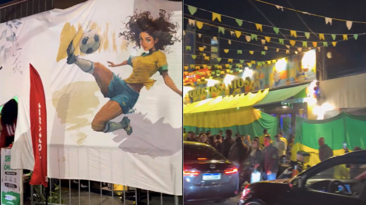Bares da Vila Madalena erguem tapumes contra “torcida de calçada” em jogos do Brasil