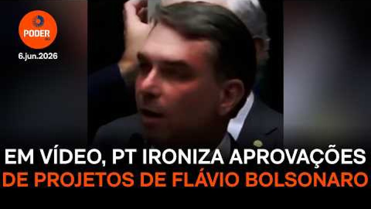 PT ironiza aprovações de projetos de Flávio Bolsonaro em vídeo nas redes