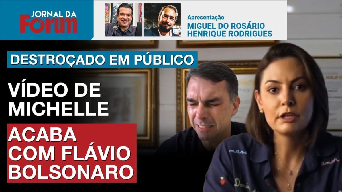Michelle grava vídeo destruindo Flávio Bolsonaro e campanha do senador se desmancha no ar