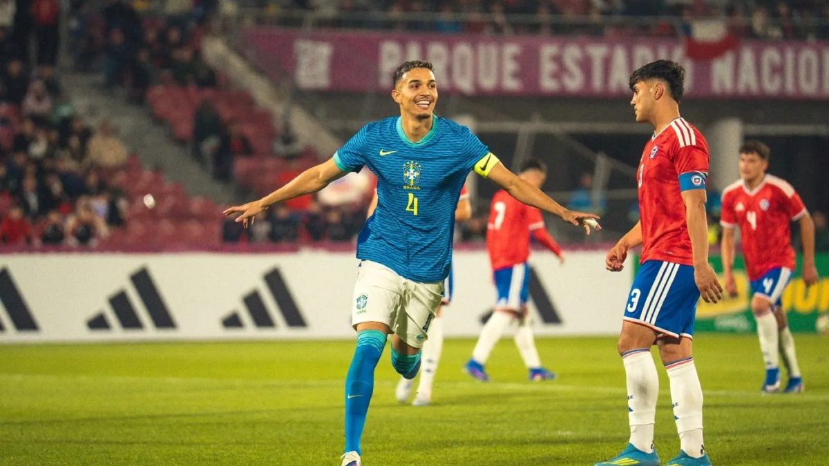 Zagueiro do Athletico marca gol de pênalti e dá vitória à seleção brasileira sub-20 sobre o Chile
