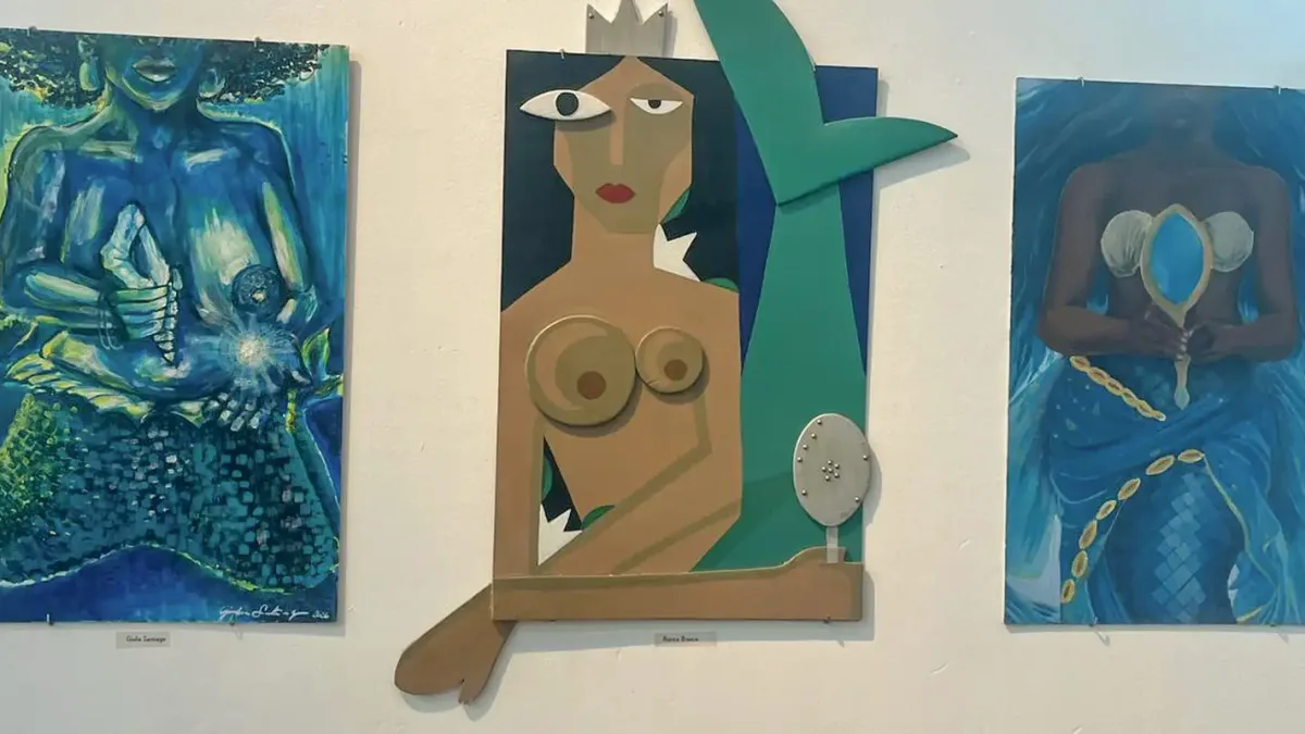 Exposição gratuita sobre Iemanjá reúne mais de 100 artistas na Biblioteca Parque Estadual