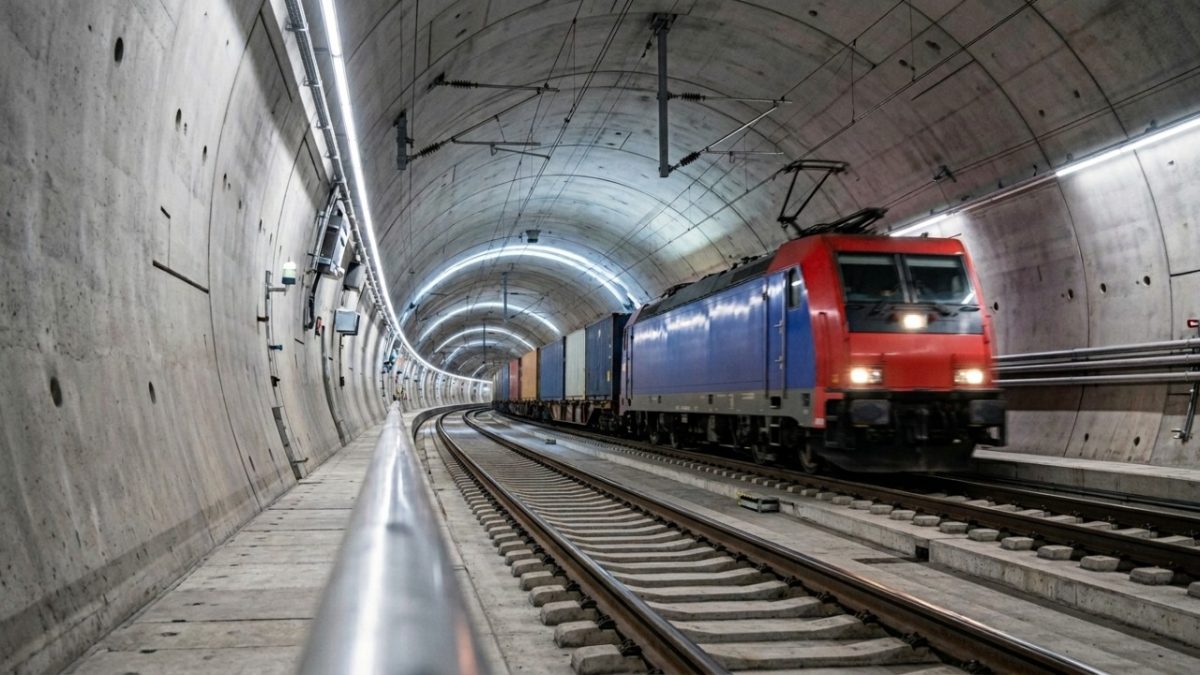 A Suíça escavou um “segundo país” sob os Alpes: mais de 1.400 túneis e cerca de 2.000 km de galerias sob a rocha para mudar o clima, quase sem ninguém perceber durante as viagens