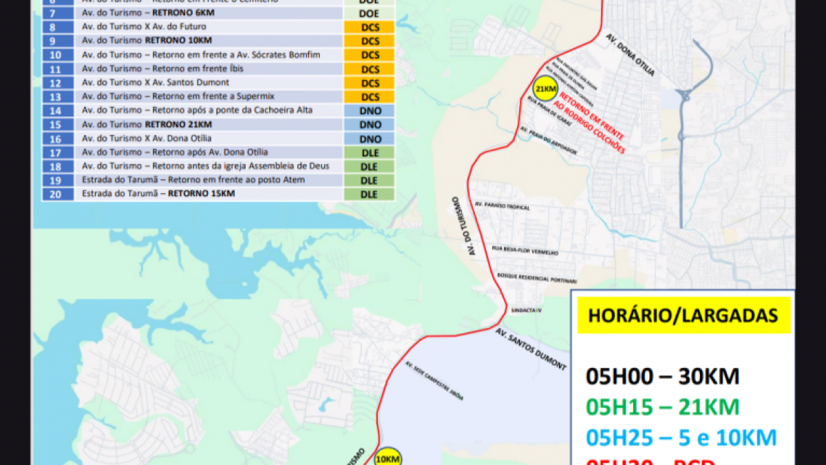Prefeitura de Manaus monta operação especial de trânsito para Meia Maratona Desafio 30 neste domingo