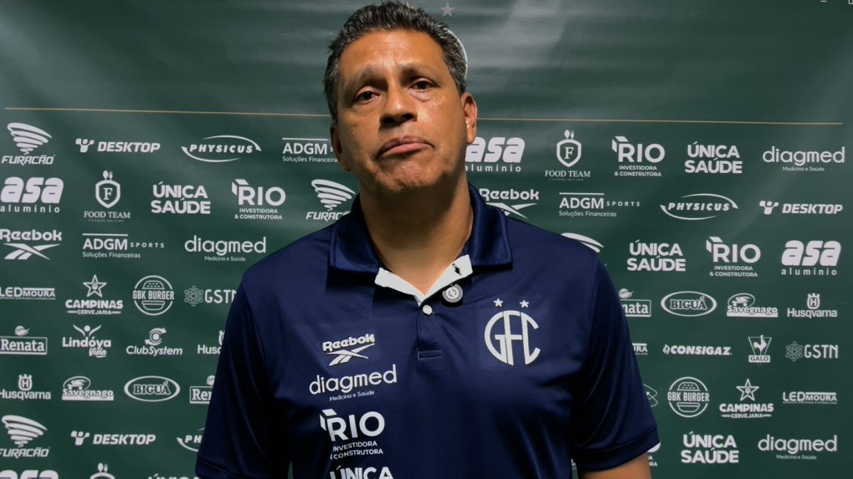 Elio lamenta atuação do Guarani em derrota para o Confiança: "Não fizemos um bom jogo"