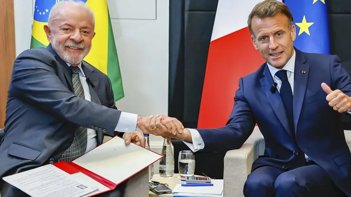 Lula e Macron se reúnem antes do G7 para tratar de cooperação em Defesa e soberania digital