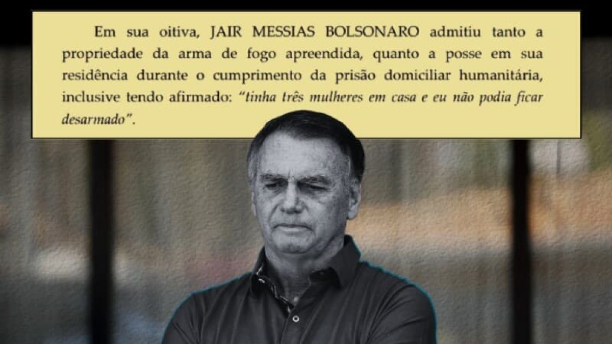 Bolsonaro disse não poder ficar sem armas: "três mulheres em casa"