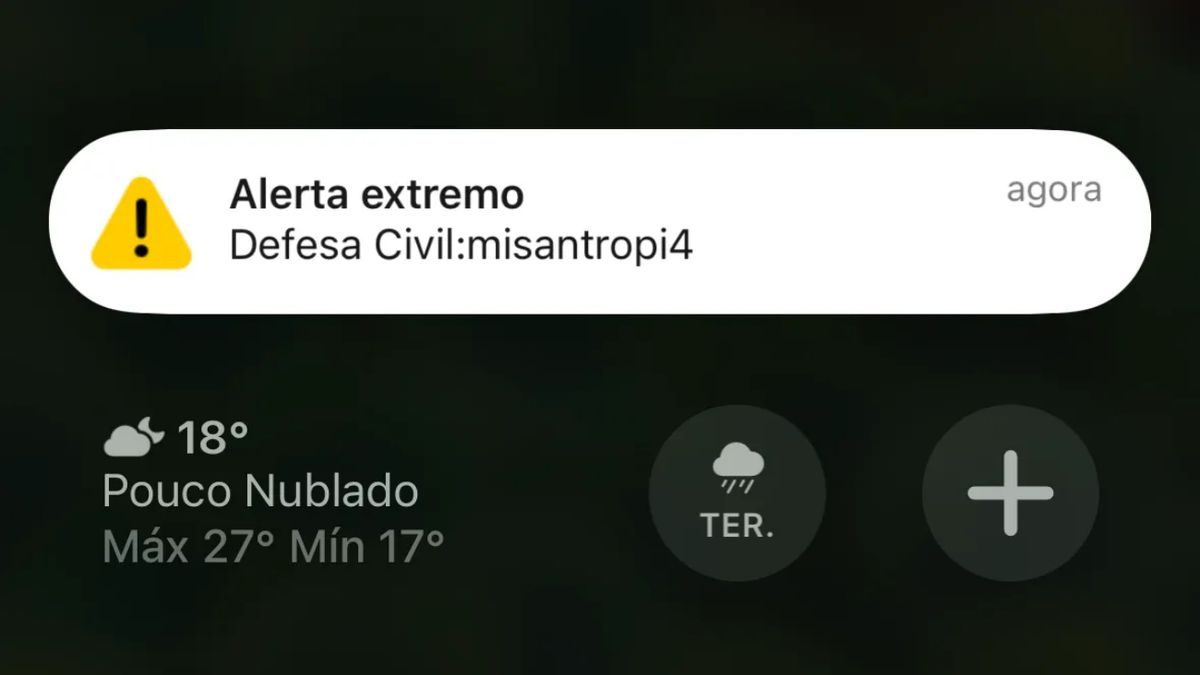 Defesa Civil desativa sistema após 10 alertas falsos enviados a milhões de celulares