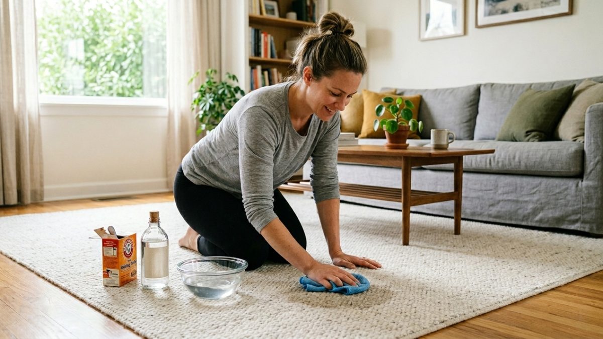 Como limpar tapetes e carpetes sem usar máquina de lavar: o método natural recomendado por especialistas