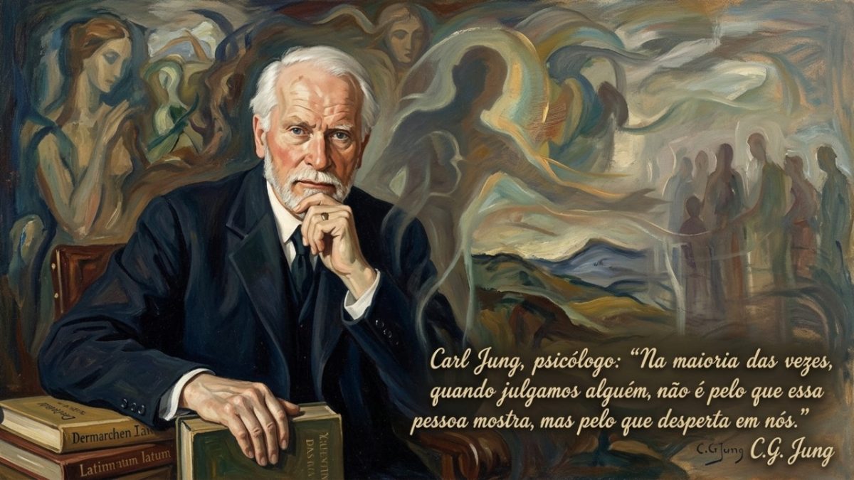 Carl Jung, psicólogo: “Na maioria das vezes, quando julgamos alguém, não é por causa do que essa pessoa mostra, mas por causa do que ela desperta em nós.”