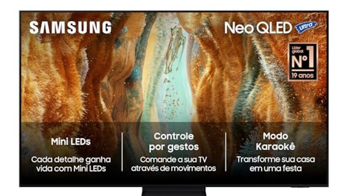 Samsung NEO QLED com IA: as melhores TVs 4K da linha Vision AI estão em oferta