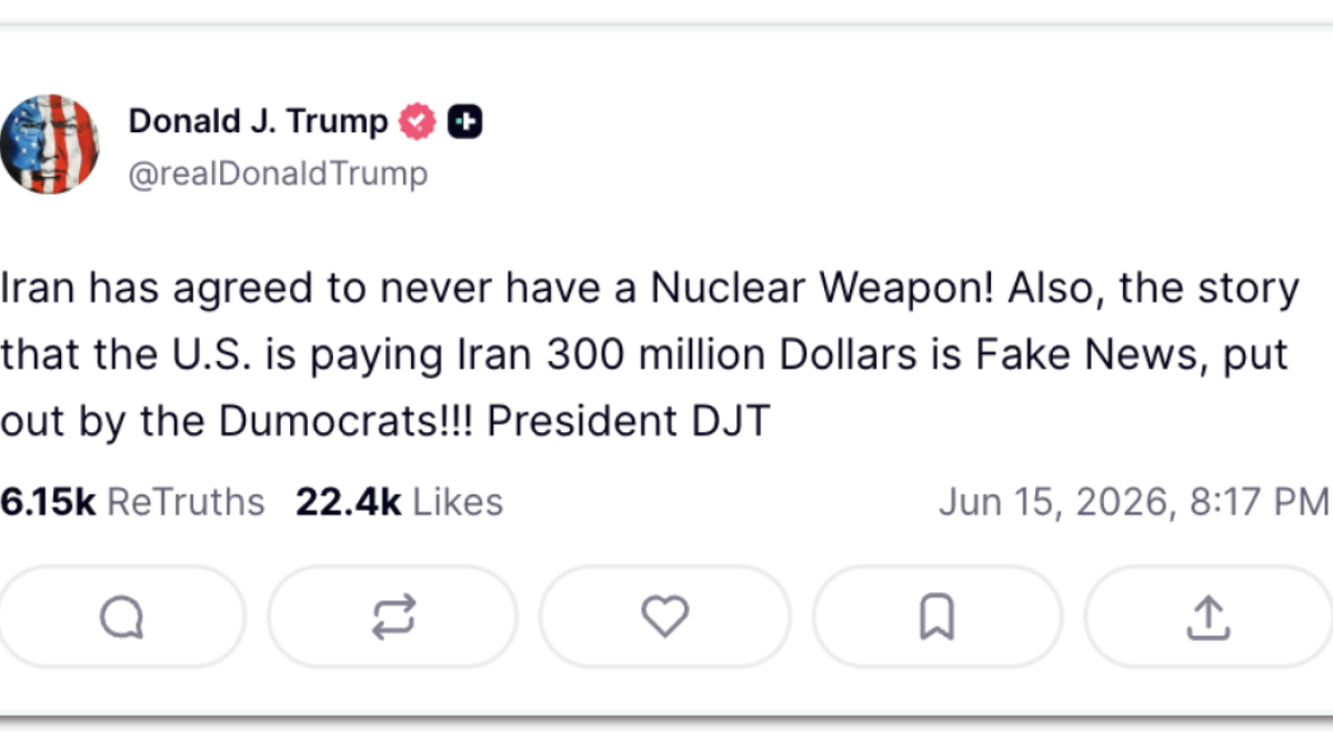 Trump afirma que Irã concordou em nunca ter arma nuclear