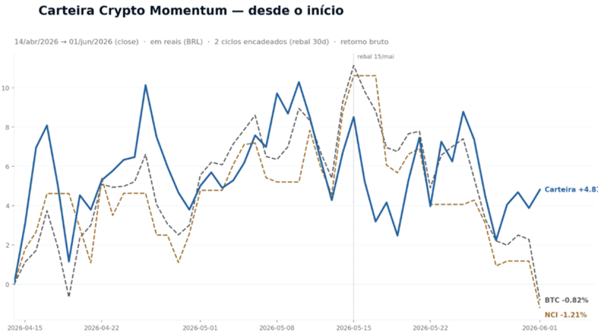 Carteira de criptomoedas supera Bitcoin em meio ao bear market e acumula ganho de 4,81%