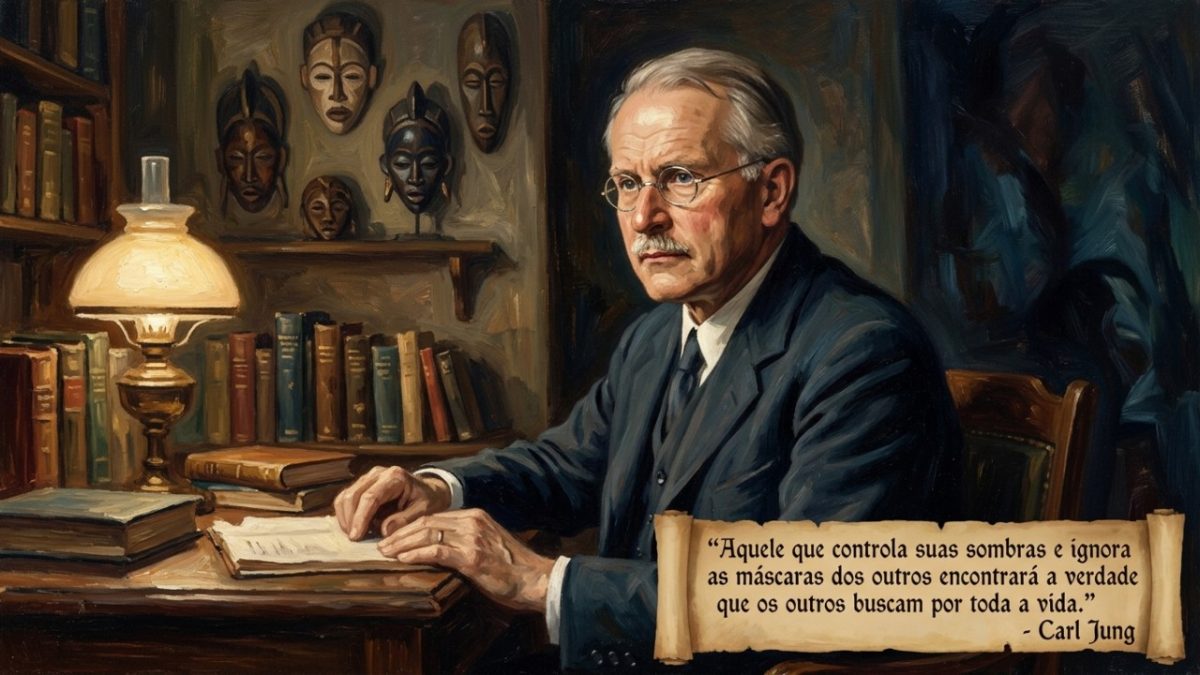 Carl Jung, psiquiatra suíço e explorador da mente humana: “Aquele que controla suas sombras e ignora as máscaras alheias encontrará a verdade que os outros procuram a vida inteira.”