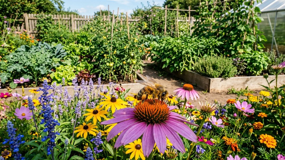 Se você ouvir abelhas perto das flores do jardim durante o dia, nós lhe contamos o que isso significa e por que é um bom sinal