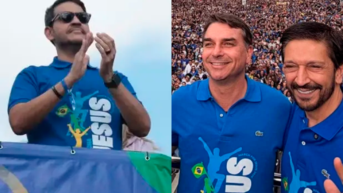 Climão na Marcha para Jesus: Messias, Mendonça e Flávio Bolsonaro evitam interação