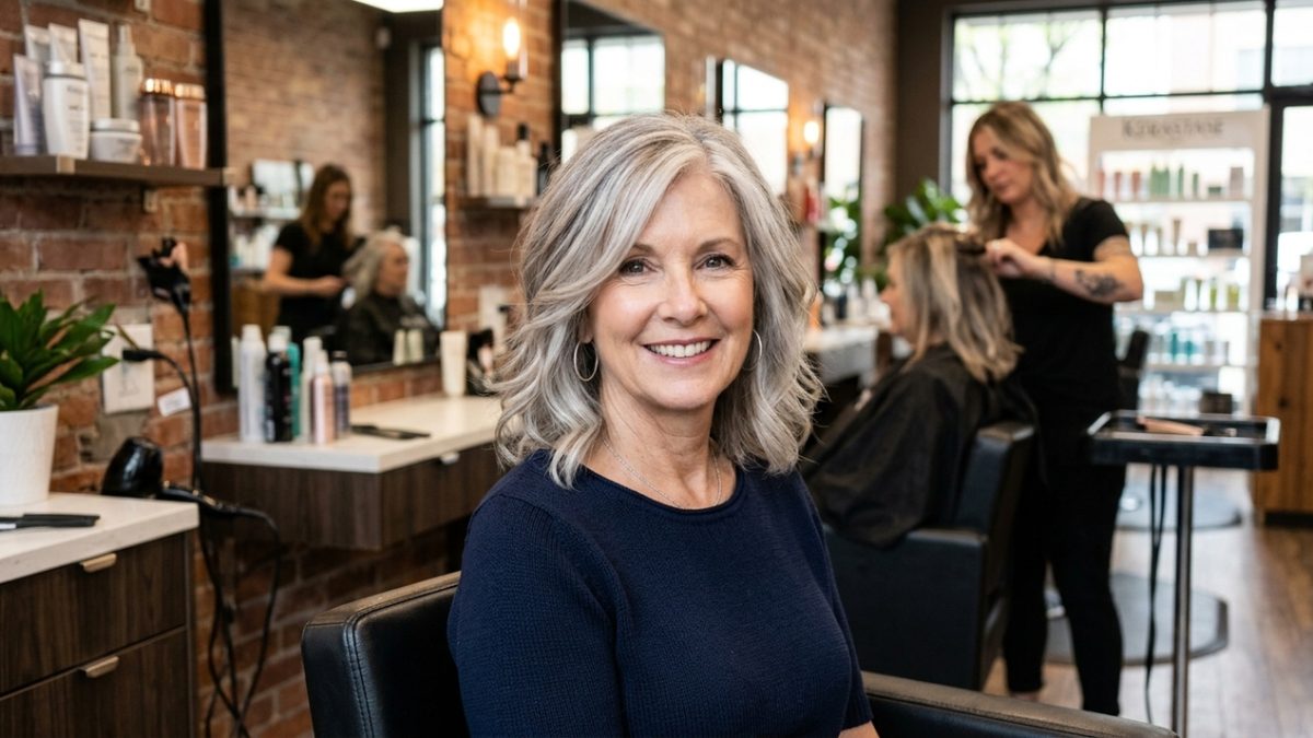 Balayage greige: técnica integra cabelos grisalhos após os 60 sem coloração total