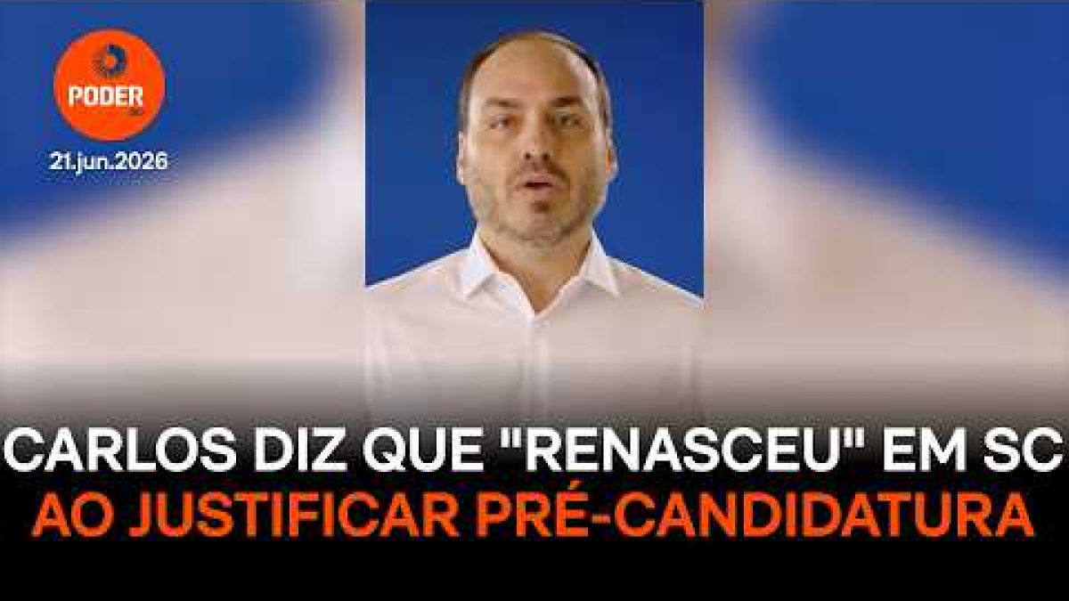 Carlos diz que “renasceu” em SC ao justificar pré-candidatura pelo Estado