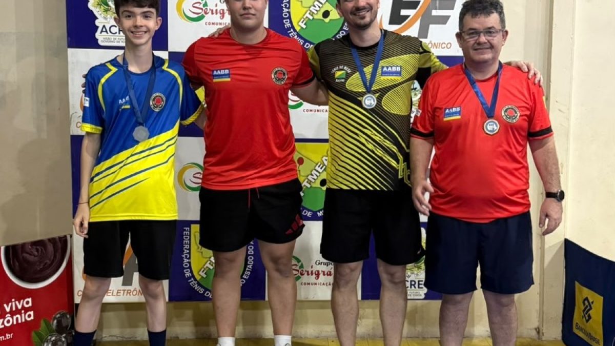 Marcos Adriano vence 3º Torneio de Tênis de Mesa da Escolinha AABB/FTMEAC