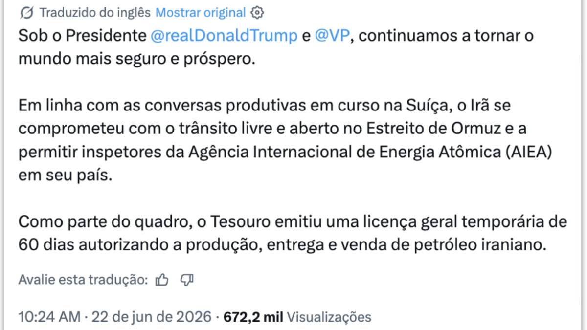 EUA suspendem sanções ao petróleo iraniano
