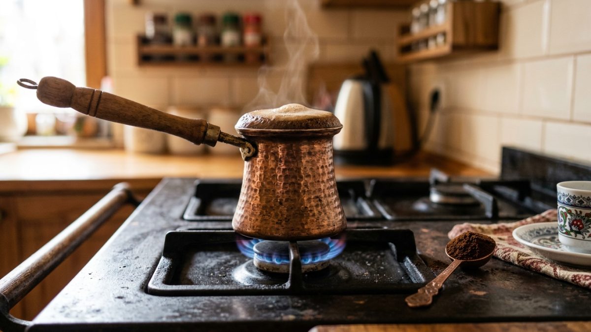 Os turcos concordam: para deixar o café mais intenso e aromático, o segredo é aquecer lentamente sem deixar ferver demais
