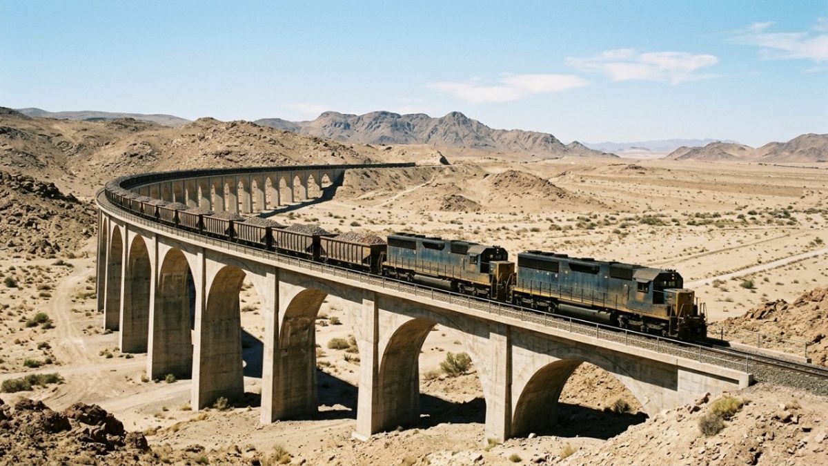 A ideia ousada da China: uma ponte ferroviária de 1.800 km atravessando o Gobi, desafiando a gravidade, tempestades de areia e o bom senso básico