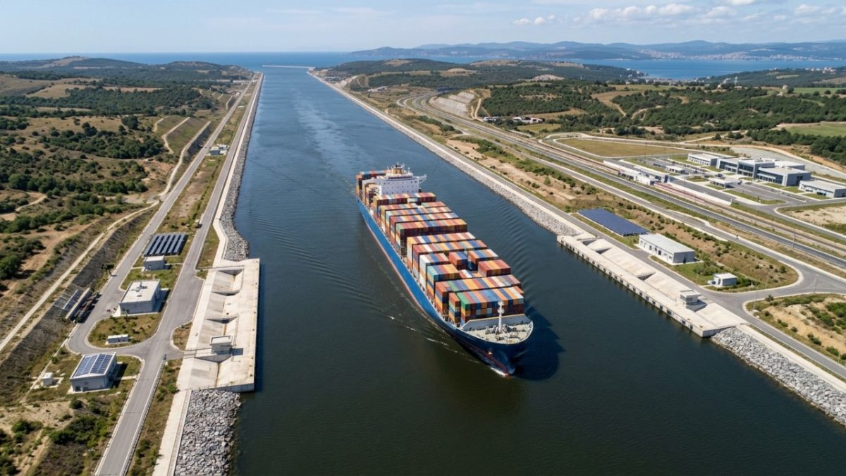 O plano do “Canal Istambul” da Turquia está sendo apresentado como um atalho de mais de $1 bilhão, e o detalhe principal é o tamanho: cerca de 45 quilômetros ligando o Mar Negro ao Mar de Mármara