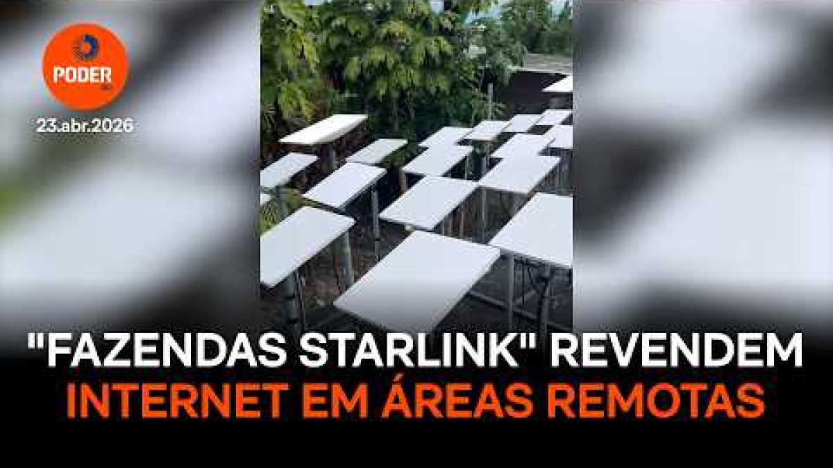 Fazendas de antenas da Starlink revendem internet via satélite em áreas remotas