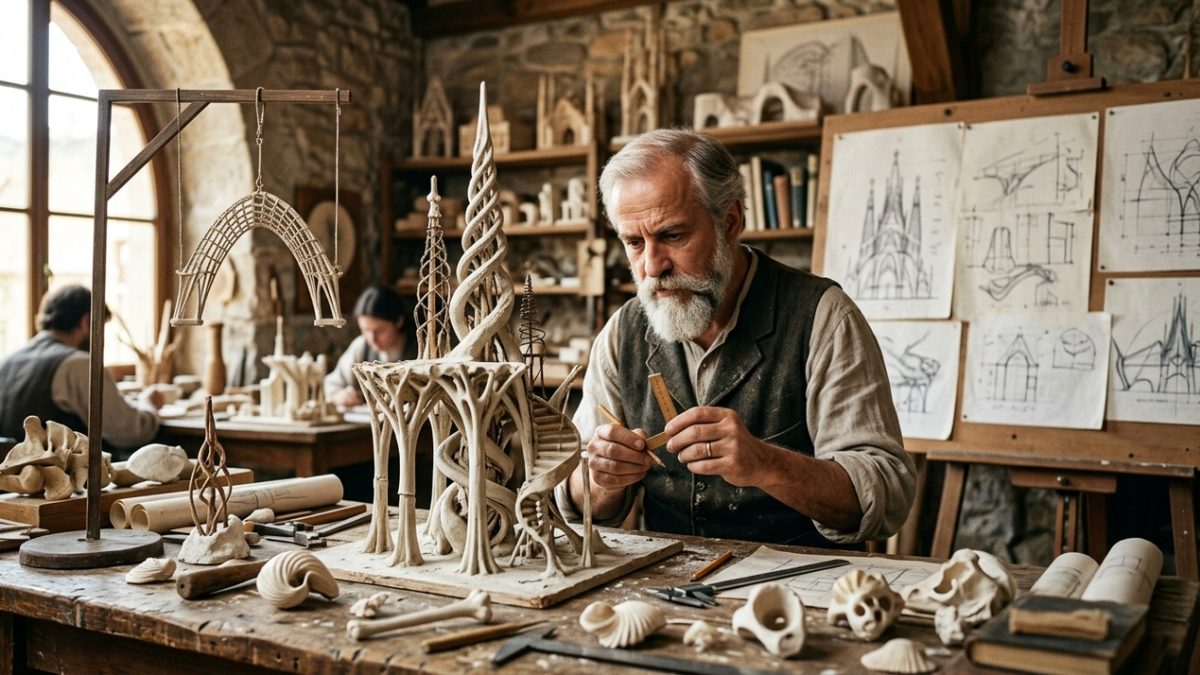 Gaudí, sobre arquitetura: “Minhas ideias têm uma lógica indiscutível; a única coisa que me faz duvidar é que elas não tenham sido aplicadas antes.”