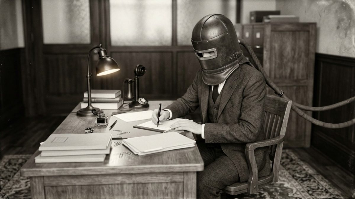 O capacete “Isolator” de 1925: a bolha para o cérebro que bloqueava ruídos, fornecia oxigênio e prometia proteger os gênios das distrações