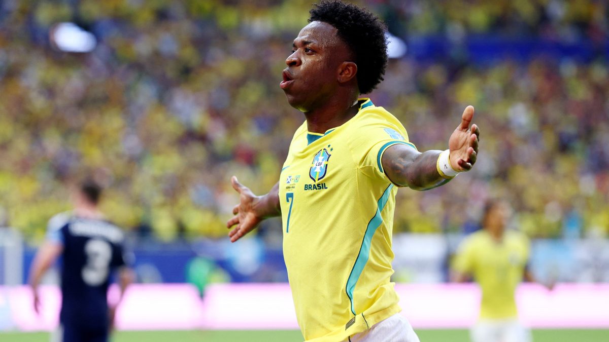 Vini Jr marca nos três primeiros jogos do Brasil na Copa do Mundo e repete feito de campeões mundiais