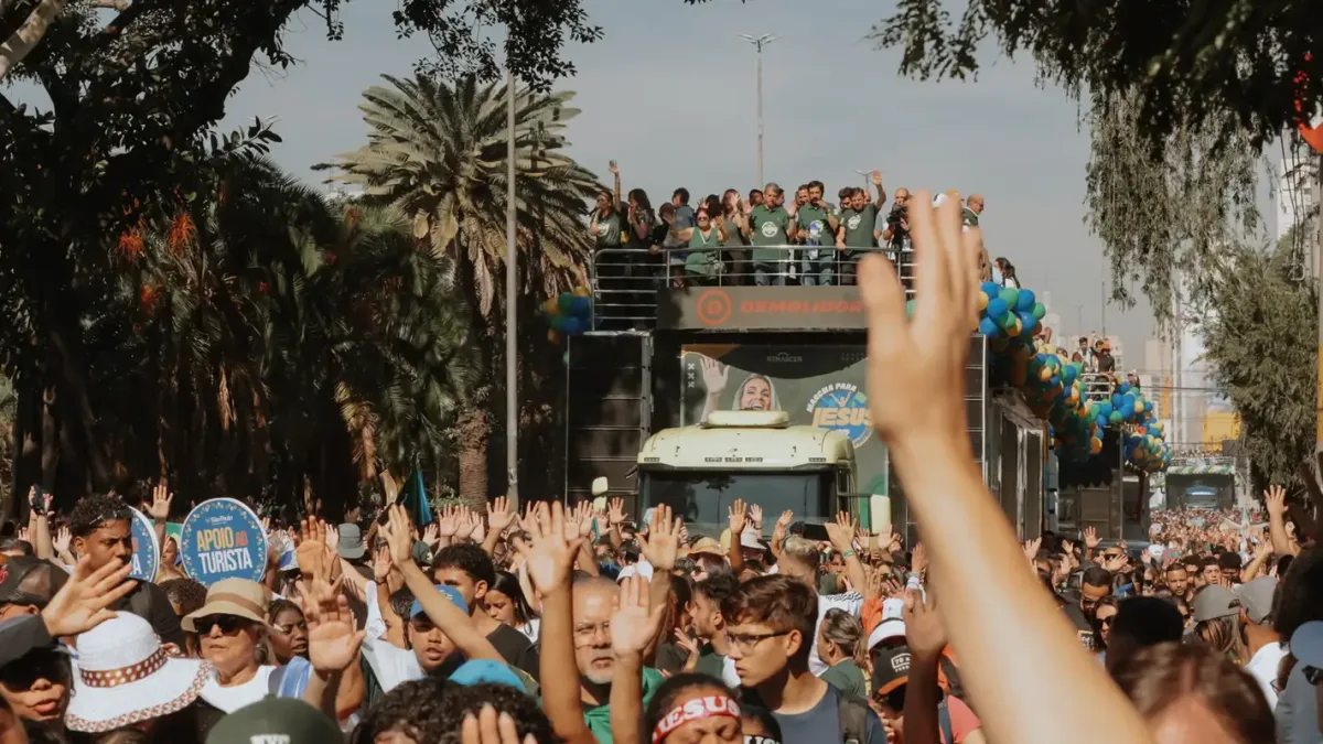 Marcha para Jesus reúne milhares de fiéis em São Paulo no feriado de Corpus Christi