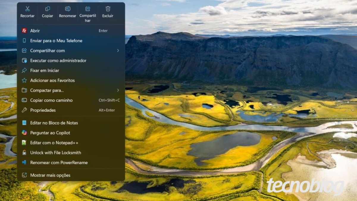 Microsoft promete reorganizar menus de contexto do Windows 11 para reduzir excesso de opções