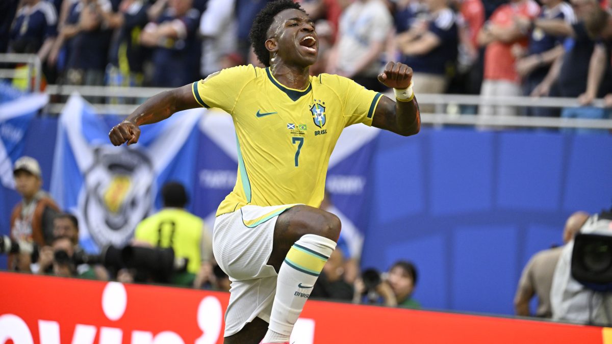 Vini Jr detona Escócia com dois gols e é o Craque do Cartola no Dia #14 da Copa do Mundo da FIFA™