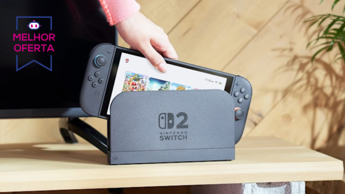 Nintendo Switch 2 é vendido por R$ 3.937 no Mercado Livre com cupom de R$ 300