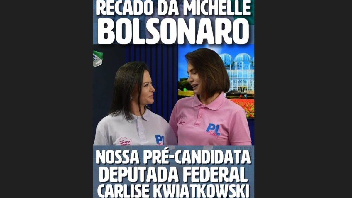 Candidatos já usam a imagem de Michelle Bolsonaro como cabo eleitoral