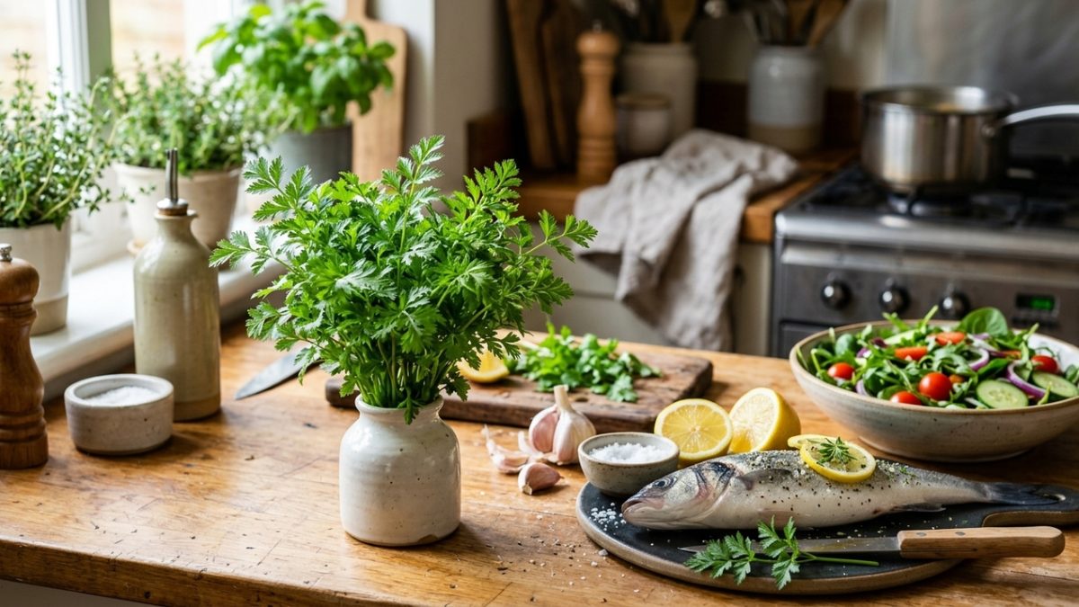 Erva com aroma de anis é opção prática para cultivar em vasos pequenos na cozinha