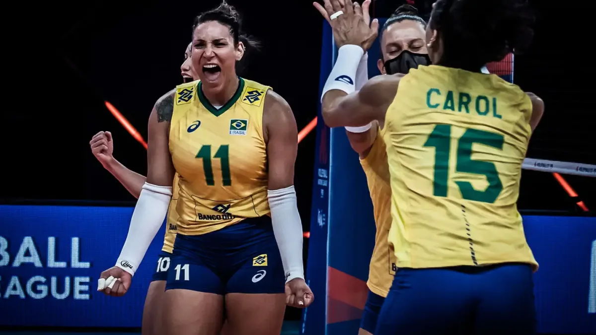 Brasil enfrenta Itália em Brasília pela Liga das Nações de vôlei feminino
