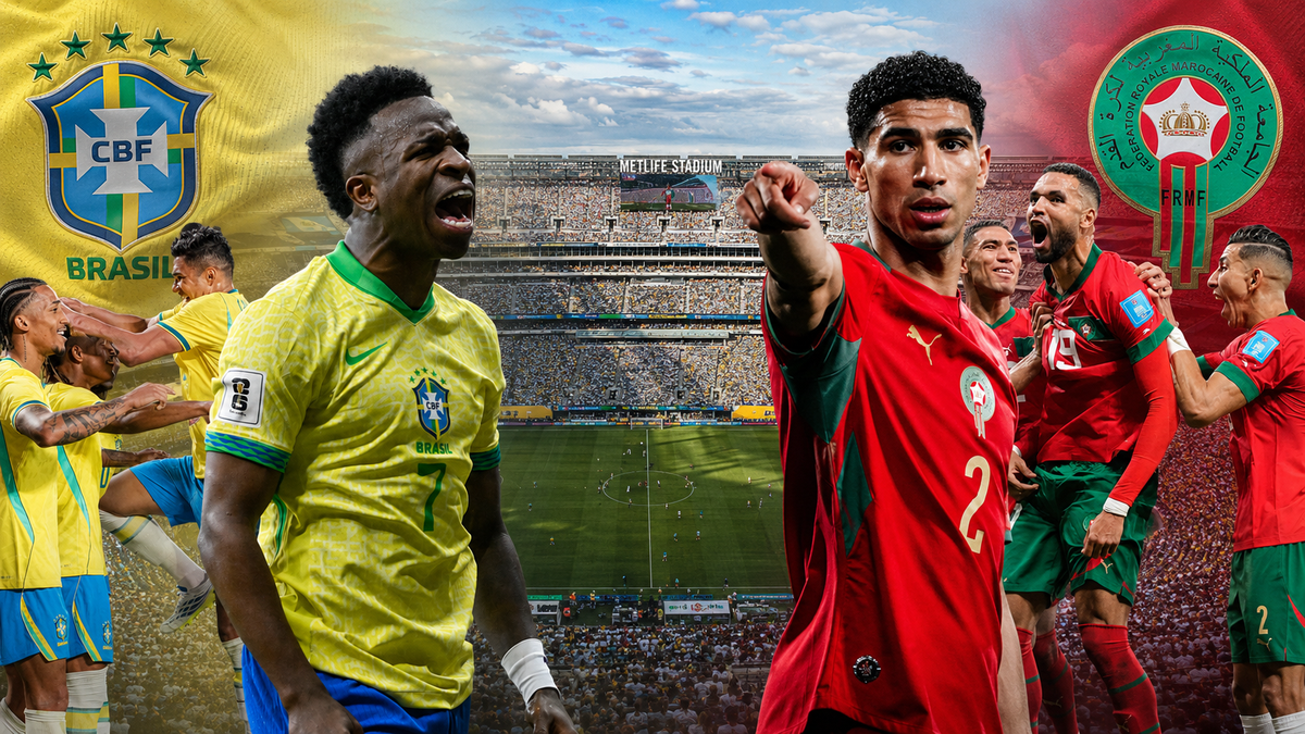 Brasil enfrenta Marrocos na estreia da Copa 2026; jogo é hoje às 19h