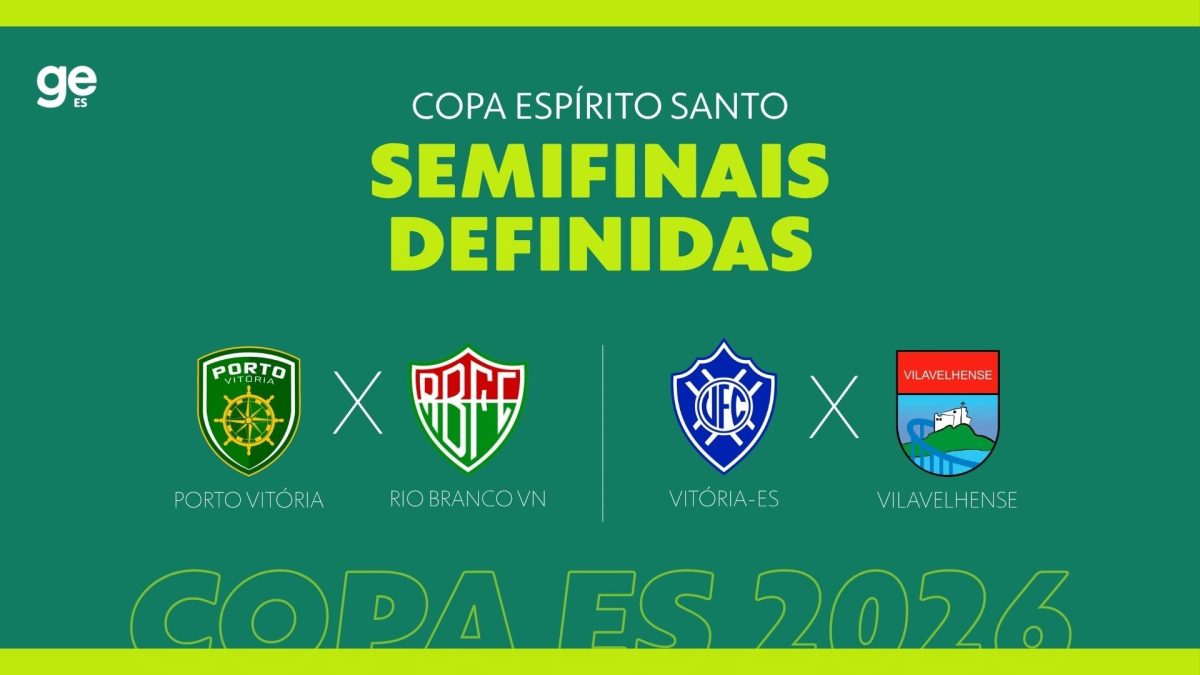 Definidos os confrontos das semifinais da Copa Espírito Santo 2026