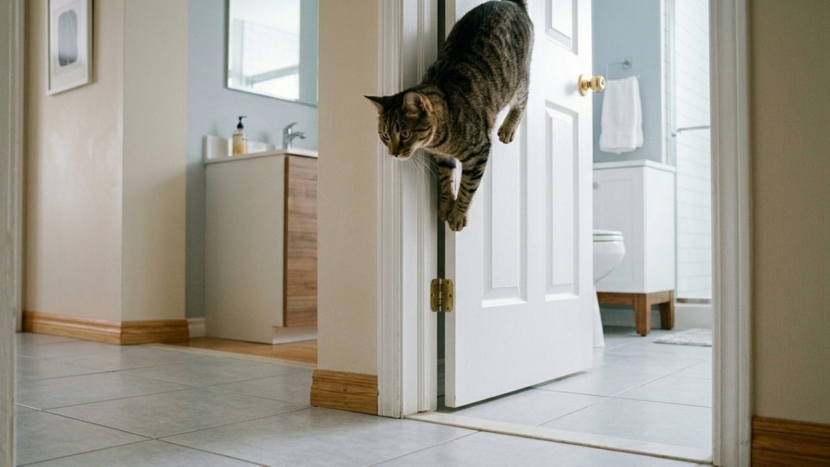 5 razões pelas quais os gatos gostam de seguir seus donos até o banheiro revelam a origem desse comportamento adorável